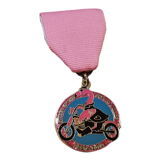2012 Pink Flamingo "Flamingo Motorcycle" Fiesta Medal