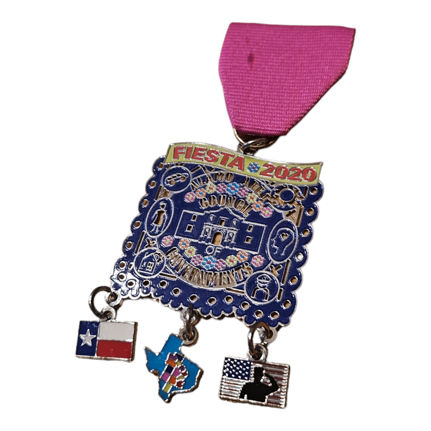 2020 AACOG "Fiesta Flag Dangle" Fiesta Medal