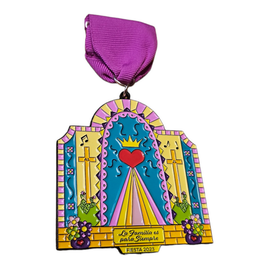 2023 La Familia es Para Siempre "Stained Glass" Fiesta Medal