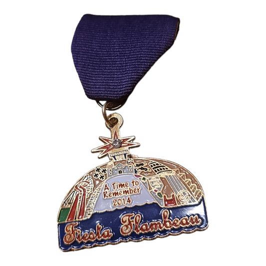 2014 Fiesta Flambeau "City Skyline" Fiesta Medal