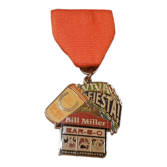 2014 Bill Miller Bar-B-Q "Cup Sign" Fiesta Medal