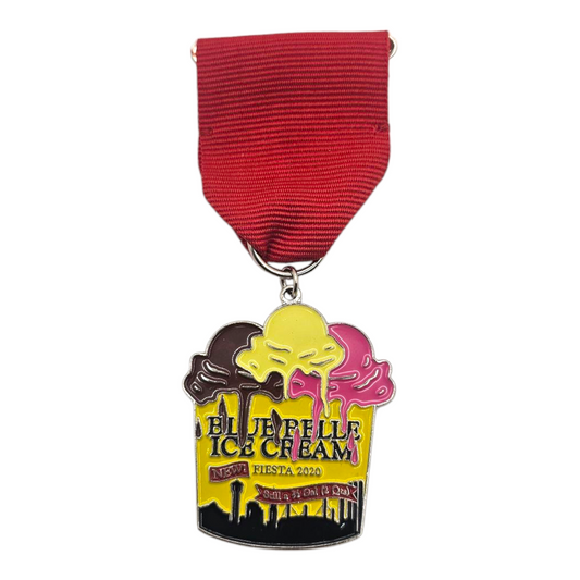 2020 Bluebell Half Gallon Ice Cream Bucket Fiesta Medal