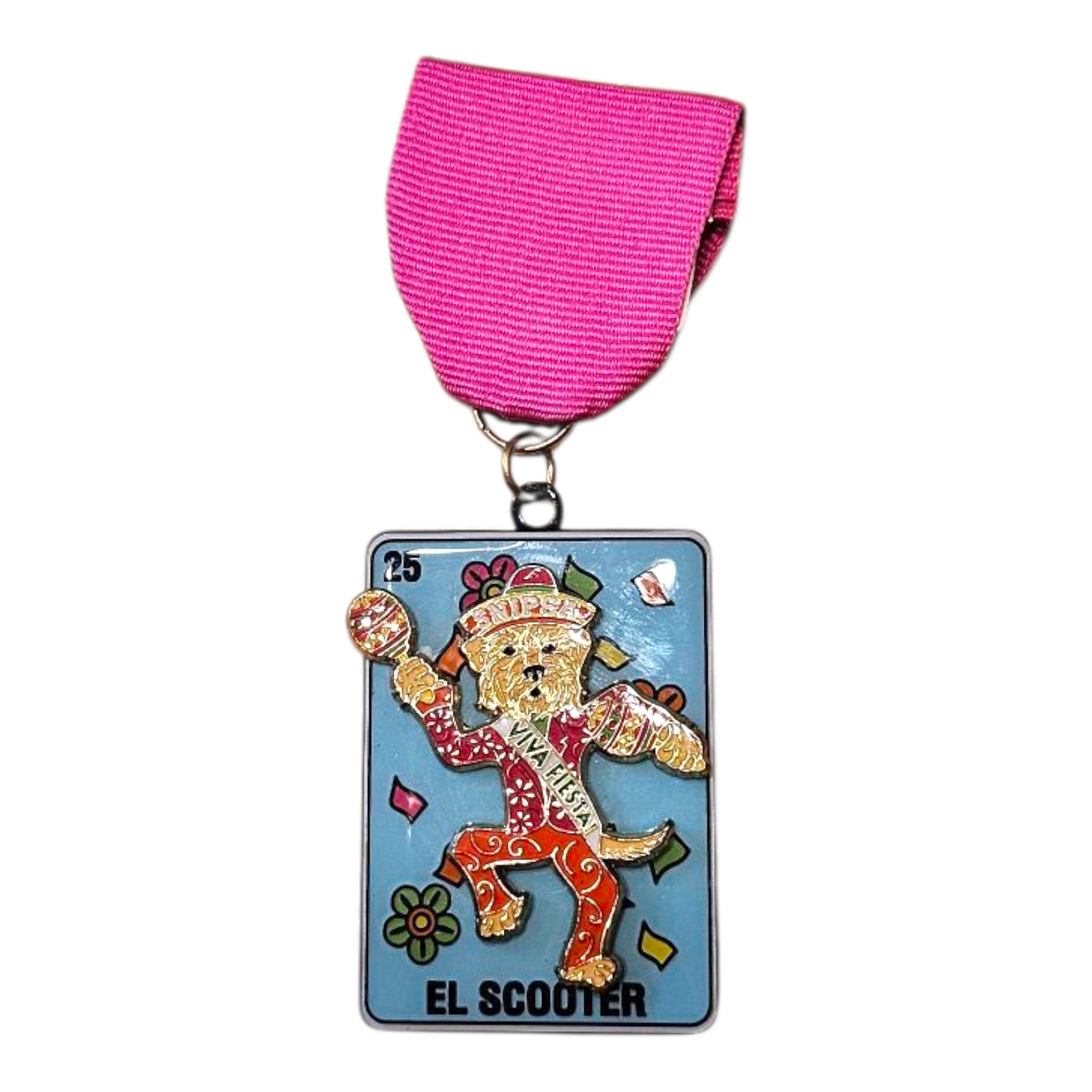2025 El Scooter Snipsa Dancing Dog Fiesta Medal